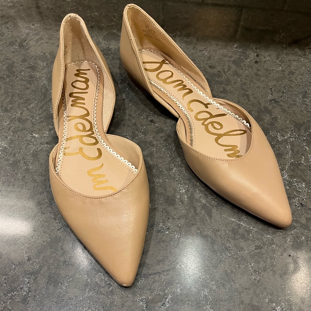 New Sam Edelman Women's Rodney Flats, Beige size 7.5